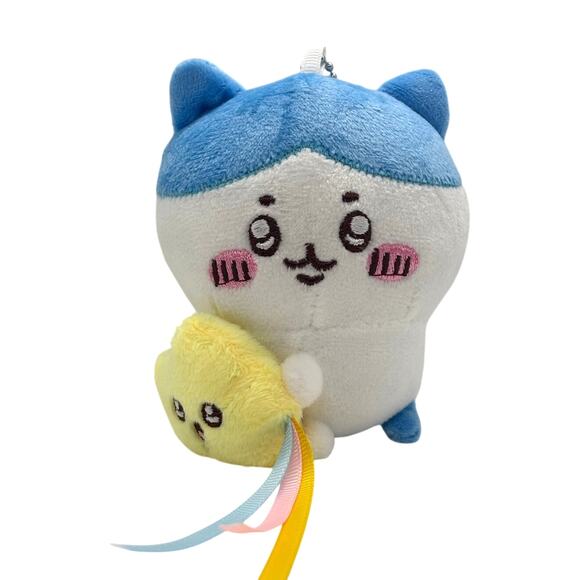 Chiikawa Other - White, Blue Hachiware Cat Chiikawa "Play Charm" Plush Toy w/ Star Mascot - New